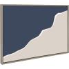 imageKate and Laurel Sylvie Neutral Abstract Aztec Shapes Panel Framed Canvas Wall Art by The Creative Bunch Studio 18x40 NaturalGray