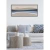 imageKate and Laurel Sylvie Neutral Abstract Aztec Shapes Panel Framed Canvas Wall Art by The Creative Bunch Studio 18x40 NaturalGray