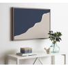 imageKate and Laurel Sylvie Neutral Abstract Aztec Shapes Panel Framed Canvas Wall Art by The Creative Bunch Studio 18x40 NaturalGray