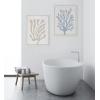 imageKate and Laurel Sylvie Neutral Abstract Aztec Shapes Panel Framed Canvas Wall Art by The Creative Bunch Studio 18x40 NaturalWhite