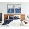 imageKate and Laurel Sylvie Neutral Botanical Print No 3 and 4 Framed Canvas Wall Art Set by The Creative Bunch Studio Set of 2 18x24 Natural Decorative Botanical Art for WallNatural