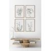 imageKate and Laurel Sylvie Neutral Botanical Print No 3 and 4 Framed Canvas Wall Art Set by The Creative Bunch Studio Set of 2 18x24 Natural Decorative Botanical Art for WallNatural