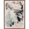 imageKate and Laurel Sylvie Painted Flow II Framed Canvas Wall Art by Amy Lighthall 28x38 Natural Modern Abstract Painted Brushstrokes Art for WallGold