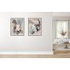 imageKate and Laurel Sylvie Painted Flow II Framed Canvas Wall Art by Amy Lighthall 28x38 Natural Modern Abstract Painted Brushstrokes Art for WallGold