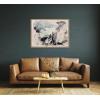 imageKate and Laurel Sylvie Painted Flow II Framed Canvas Wall Art by Amy Lighthall 28x38 Natural Modern Abstract Painted Brushstrokes Art for WallNatural