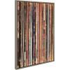 imageKate and Laurel Sylvie Records 33RPM Victrola Record Player and Vinyl Vibes Framed Canvas Wall Art Set by Various Artists Set of 3 two 16x20 and one 23x33 Gray Frames Bohemian Vinyl Record Art