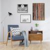 imageKate and Laurel Sylvie Records 33RPM Victrola Record Player and Vinyl Vibes Framed Canvas Wall Art Set by Various Artists Set of 3 two 16x20 and one 23x33 Gray Frames Bohemian Vinyl Record Art