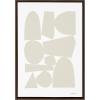 imageKate and Laurel Sylvie Constructed II Neutral Framed Canvas Wall Art by Statement Goods 23x33 Gold Minimalist Modern Art for WallBrown