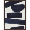imageKate and Laurel Sylvie Japandi 26 Framed Canvas Wall Art by Rocket Jack 18x24 Brown Abstract Art Print for Wall