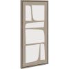 imageKate and Laurel Sylvie Neutral Abstract Aztec Shapes Panel Framed Canvas Wall Art by The Creative Bunch Studio 18x40 Gray Muted Shaped Art for Wall