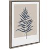 imageKate and Laurel Sylvie Neutral Abstract Aztec Shapes Panel Framed Canvas Wall Art by The Creative Bunch Studio 18x40 NaturalGray