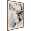 imageKate and Laurel Sylvie Painted Flow II Framed Canvas Wall Art by Amy Lighthall 28x38 Natural Modern Abstract Painted Brushstrokes Art for WallGold