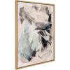 imageKate and Laurel Sylvie Painted Flow II Framed Canvas Wall Art by Amy Lighthall 28x38 Natural Modern Abstract Painted Brushstrokes Art for WallNatural