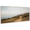 imageKate and Laurel Sylvie Wild Coast No 4 Framed Canvas Wall Art by Crystal Lynn Collins 40x18 White Coastal Beach Photography Art for Wall
