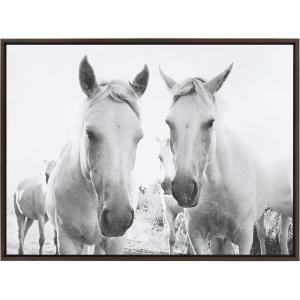 imageKate and Laurel Sylvie Neutral Botanical Print No 3 and 4 Framed Canvas Wall Art Set by The Creative Bunch Studio Set of 2 18x24 Natural Decorative Botanical Art for WallBrown