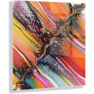 imageKate and Laurel x Xizhou Xie Collaboration Aloha Frameless Floating Acrylic Art 23x23 Modern Abstract Bright Landscape Art for Wall