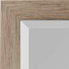 imageDesignOvation Beatrice Framed Decorative Rectangle Wall Mirror 27x39 Rustic BrownRustic Brown