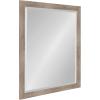 imageDesignOvation Beatrice Framed Decorative Rectangle Wall Mirror 27x39 Rustic BrownRustic Brown