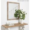 imageDesignOvation Beatrice Framed Decorative Rectangle Wall Mirror 27x39 Rustic BrownRustic Brown