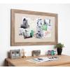 imageDesignOvation Beatrice Framed Oversized Linen Fabric Pinboard 295x455 Rustic Brown Chic Transitional Wall Organizer