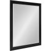 imageDesignOvation Bosc Framed Decorative Rectangle Wall Mirror 22 x 28 Gray Transitional Rectangular Vanity Mirror for Use as Bathroom Mirror for Over Sink or Refined Entryway MirrorBlack