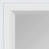 imageDesignOvation Bosc Framed Decorative Rectangle Wall Mirror 22 x 28 Gray Transitional Rectangular Vanity Mirror for Use as Bathroom Mirror for Over Sink or Refined Entryway MirrorWhite