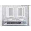 imageDesignOvation Bosc Framed Decorative Rectangle Wall Mirror 22 x 28 Gray Transitional Rectangular Vanity Mirror for Use as Bathroom Mirror for Over Sink or Refined Entryway MirrorWhite
