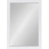 imageDesignOvation Bosc Framed Decorative Rectangle Wall Mirror 22 x 28 Gray Transitional Rectangular Vanity Mirror for Use as Bathroom Mirror for Over Sink or Refined Entryway MirrorWhite