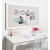 imageDesignOvation Bosc Framed Natural Linen Fabric Pinboard 275x435 White