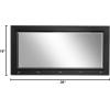 imageDesignOvation Kate and Laurel Pub Mirrors with 5 Metal Hooks WhiteBlack
