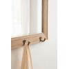 imageDesignOvation Kate and Laurel Pub Mirrors with 5 Metal Hooks WhiteGrey