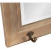 imageDesignOvation Kate and Laurel Pub Mirrors with 5 Metal Hooks WhiteGrey