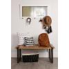 imageDesignOvation Kate and Laurel Pub Mirrors with 5 Metal Hooks WhiteWhite