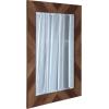 imageDesignOvation Rost Pieced Wood Framed Wall Accent Mirror 235x295 WhiteBrown