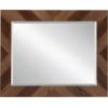 imageDesignOvation Rost Pieced Wood Framed Wall Accent Mirror 235x295 WhiteBrown
