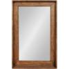 imageKate and Laurel Basking Vertical Wood Wall Mirror with Shelf Warm Caramel Brown 24 x 36Brown