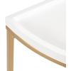 imageKate and Laurel Dorrah MidCentury HalfCircle Console Table for Entryway Storage and Decor 28x14x30 WhiteGold