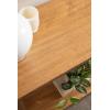 imageKate and Laurel Foxford Tiered Rectangle Console Table 42 x 14 x 30 Walnut Brown Transitional TwoTier Wood Entryway Table with Storage for Use as Living Room Behind Couch TableNatural