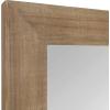 imageKate and Laurel Garvey Wood Framed Wall Mirror 36x30 Rustic WhiteRustic Brown