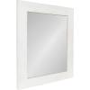 imageKate and Laurel Garvey Wood Framed Wall Mirror 36x30 Rustic WhiteWhite
