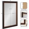 imageKate and Laurel Gotley Transitional Rectangle Wall Mirror 24 x 36 Bronze Modern Rectangular Statement Mirror with Ombre Finish and Scooped Frame ProfileBronze