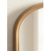 imageKate and Laurel Hatherleigh Modern Arched Wooden Wall Mirror 34 x 28 Rustic Brown Decorative Wood Basket Arch Mirror for Use as Vanity Bathroom Accent or Living Room Mantel DecorGold