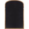 imageKate and Laurel Hatherleigh Modern Arched Wooden Wall Mirror 34 x 28 Rustic Brown Decorative Wood Basket Arch Mirror for Use as Vanity Bathroom Accent or Living Room Mantel DecorRustic Brown