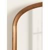 imageKate and Laurel Hatherleigh Modern Arched Wooden Wall Mirror 34 x 28 Rustic Brown Decorative Wood Basket Arch Mirror for Use as Vanity Bathroom Accent or Living Room Mantel DecorRustic Brown