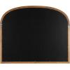 imageKate and Laurel Hatherleigh Modern Arched Wooden Wall Mirror 34 x 28 Rustic Brown Decorative Wood Basket Arch Mirror for Use as Vanity Bathroom Accent or Living Room Mantel DecorRustic Brown