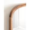 imageKate and Laurel Hatherleigh Modern Arched Wooden Wall Mirror 34 x 28 Rustic Brown Decorative Wood Basket Arch Mirror for Use as Vanity Bathroom Accent or Living Room Mantel DecorRustic Brown