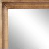 imageKate and Laurel Hatherleigh Modern Farmhouse Rectangle Wooden Wall Mirror 24 x 36 Rustic Brown Decorative Wood Rectangular Mirror for Use in Bathroom Entryway or Bedroom