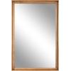 imageKate and Laurel Hatherleigh Modern Farmhouse Rectangle Wooden Wall Mirror 24 x 36 Rustic Brown Decorative Wood Rectangular Mirror for Use in Bathroom Entryway or Bedroom