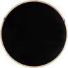 imageKate and Laurel Hatherleigh Modern MidCentury Round Wooden Wall Mirror 30 Inch Diameter Walnut Brown Decorative Wood Circle Wall Accent for Use as Bathroom Mirror for Over SinkNatural