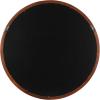 imageKate and Laurel Hatherleigh Modern MidCentury Round Wooden Wall Mirror 30 Inch Diameter Walnut Brown Decorative Wood Circle Wall Accent for Use as Bathroom Mirror for Over SinkWalnut Brown